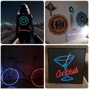 Flexible neon light el wire set for car and bedroom decor