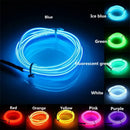 Flexible neon light el wire set for car and bedroom decor
