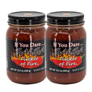 Flicker Of Fire Mild Salsa | 15.5 oz | Pack of 2 | If You Dare Foods