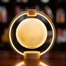 Floating Moon Lamp with Bluetooth Speaker and Colorful Lights