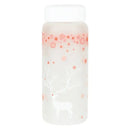 Floral and elk frosted glass water bottle set – kitchen drinkware