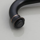 Floral black ceramics sink and brass faucet bathroom basin set