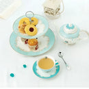DecorBites™ Bone China Tea Set, Phnom Penh Pot, Cups, Mugs, Plates, Home Decor