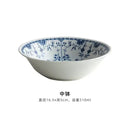 Floral blue & white ceramic dining set for dining room