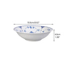 Floral blue & white ceramic dinner plate – dining room porcelain dinnerware