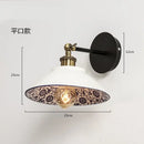 DecorBites™ Blue White Porcelain Wall Lamp: Modern Ceramic Sconces for Living Room, Bedroom, Bathroom