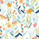 Floral Botanical Pattern Wallpaper