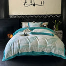 Floral cream & caramel egyptian cotton bedding set bedroom duvet cover