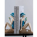 Floral crown woman resin figure sculpture living room decor