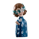 Floral crown woman resin figure sculpture living room decor