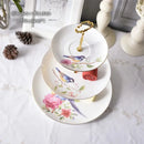 DecorBites™ Bone China Fruit Plates Set Cake Stand Buffet Snack Dishes Elegant Tableware Decor
