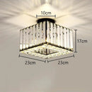 Floral gold glass crystal led ceiling chandelier for living room