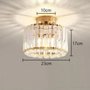 Floral gold glass crystal led ceiling chandelier for living room