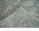 Floral Gray and Silver Hand knotted 6x9 wool and Viscose Area Rug
