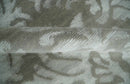 Floral Gray and Silver Hand knotted 6x9 wool and Viscose Area Rug