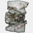 Botanica - Long Silk Scarf - Green