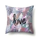 Floral green tropical leaves pillow cover bedroom seasonal decor