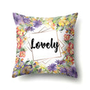Floral green tropical leaves pillow cover bedroom seasonal decor