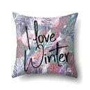 Floral green tropical leaves pillow cover bedroom seasonal decor