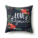 Floral green tropical leaves pillow cover bedroom seasonal decor