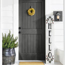 Floral Hello Porch Leaner Welcome Sign