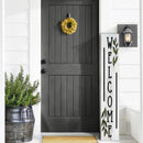 Floral Hello Porch Leaner Welcome Sign