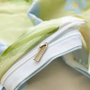 Floral mint green cotton duvet cover bedroom bedding set