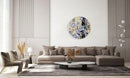 Floral Pattern Flowers Printed Mirror Acrylic Circles