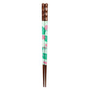 Floral patterned bamboo wood chopsticks set – dining room gift box
