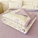 Floral pink & white cartoon small fresh bed sheets bedroom quilt