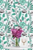 Floral Print Wallpaper