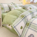 Floral puppy cotton printed bedding set bedroom duvet cover