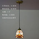 Floral stained glass baroque tiffany pendant light dining room