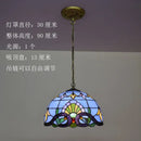 Floral stained glass baroque tiffany pendant light dining room