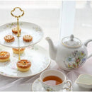 DecorBites™ Bone China Tea Set: Teapot, Teacup, Saucer, Fruit Plate, Tray, Mugs & Tableware