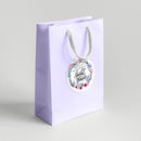 Floral Wreath Bridal Shower Favor Labels