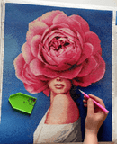 Flower Fantasy CS2519 15.8 x 19.7 inches Crafting Spark Diamond Painting Kit