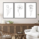 Flower Lines Canvas
