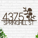 Flowers Address Sign