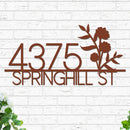 Flowers Address Sign