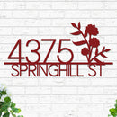 Flowers Address Sign
