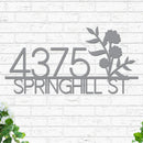 Flowers Address Sign