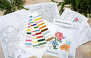 Flowers and Butterfly Counted Cross-Stitch Kit by Luca-S BU4019L