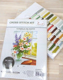 Flowers at the Window BU4015L Counted Cross-Stitch Kit
