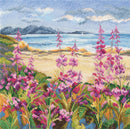 Flowers by a mountain lake M976 Counted Cross Stitch Kit