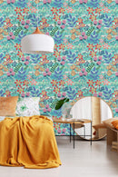 Flowers in Vintage Style Wallpaper