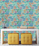 Flowers in Vintage Style Wallpaper