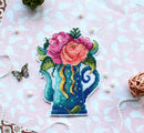 Flowers Of Love SR-575 Plastic Canvas Counted Cross Stitch Kit