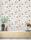 Flowers with Geometric Elements3 Wallpaper