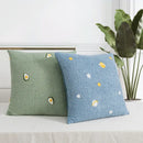 Fluffy comfort pillow cover avocado green & white living room decor